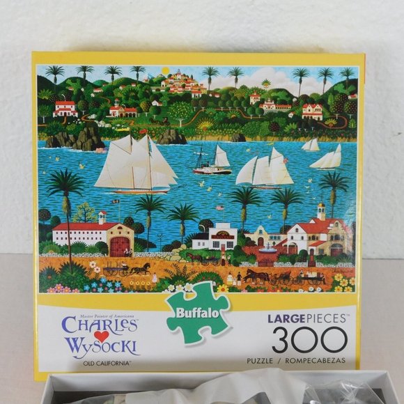 Old California Buffalo 300 Large pc Jigsaw Puzzle 21x15 COMPLETE Charles Wysocki - Picture 5 of 11